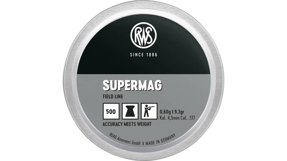 RWS Diabolo Super-Mag 0.60g Ø 4.50mm extra schwer