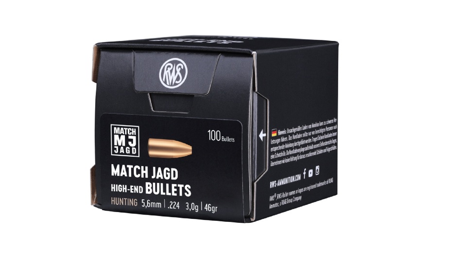 RWS Geschoss MJ .224/5.6mm 45grs/3.0g