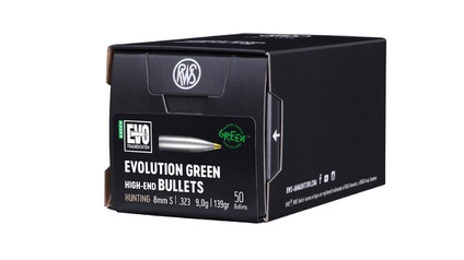 RWS Geschosse EVOLUTION GREEN .323/8mmS 9,0g/139gr