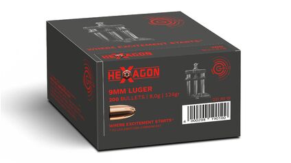 GECO Geschosse Hexagon .355/9mm 8,0g/124gr