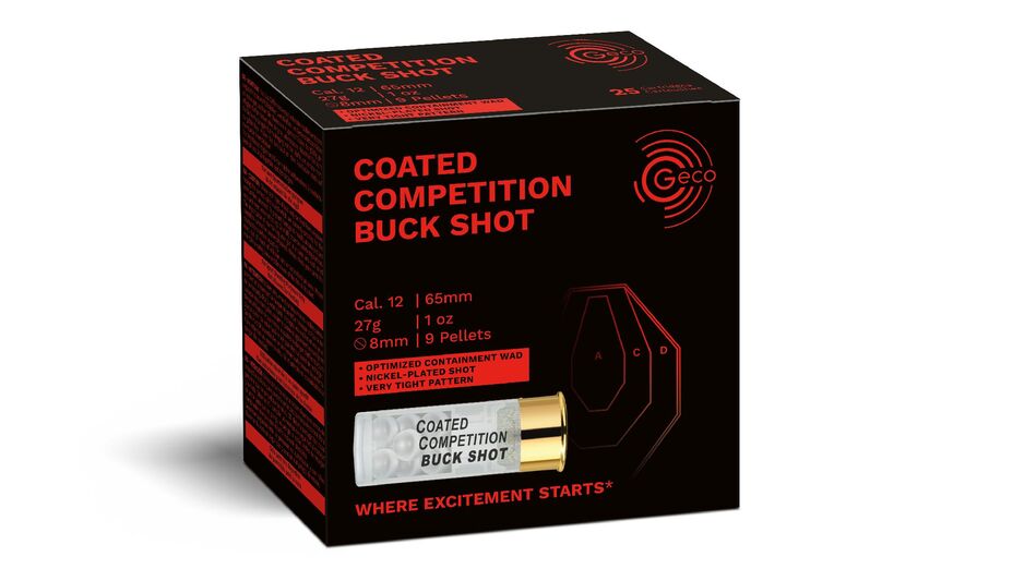 GECO Schrotpatrone Coated Comp. Buckshot 12/65 27g - 8mm