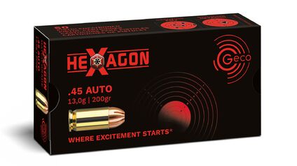 PAT .45 AUTO GECO 13,0G HEXAGON 50ER