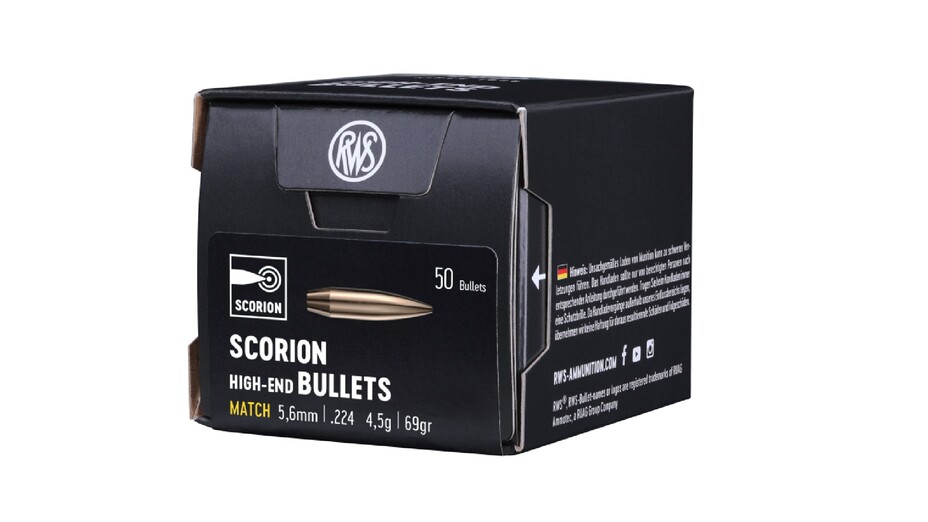 RWS Geschoss SCORION .224 4,5G 69GR