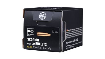 RWS Geschosse SCORION .264/6,5mm 9,3g/143gr