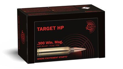 .300 WM GECO TARGET HP 12.3G/190GR