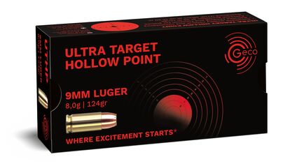 GECO 9 mm Luger Ultra Target Hollow Point 8,0g/124gr