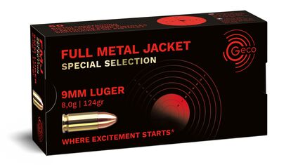 GECO 9mm Luger Full Metal Jacket SPECIAL SELECTION 8,0g/124gr