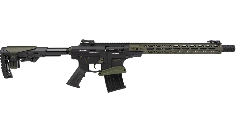 DERYA Semi-Auto MK-12,AS-103GP OD-green,Kal 12/76 20" Lauf