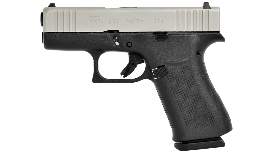 GLOCK 43X FS silver slide, 9x19