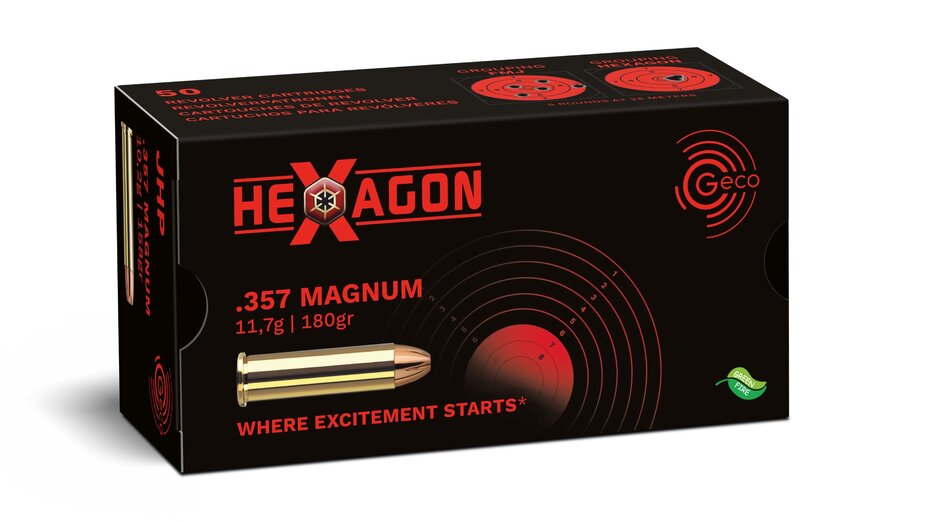 PAT .357 MAG GECO HEXAGON 11,7G/180GR