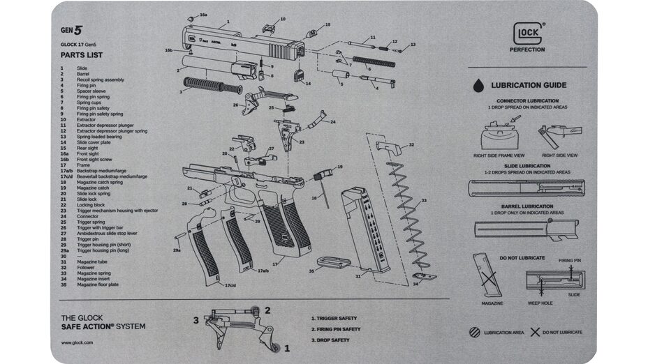 GLOCK Unterlagsmatte Gen5 grau